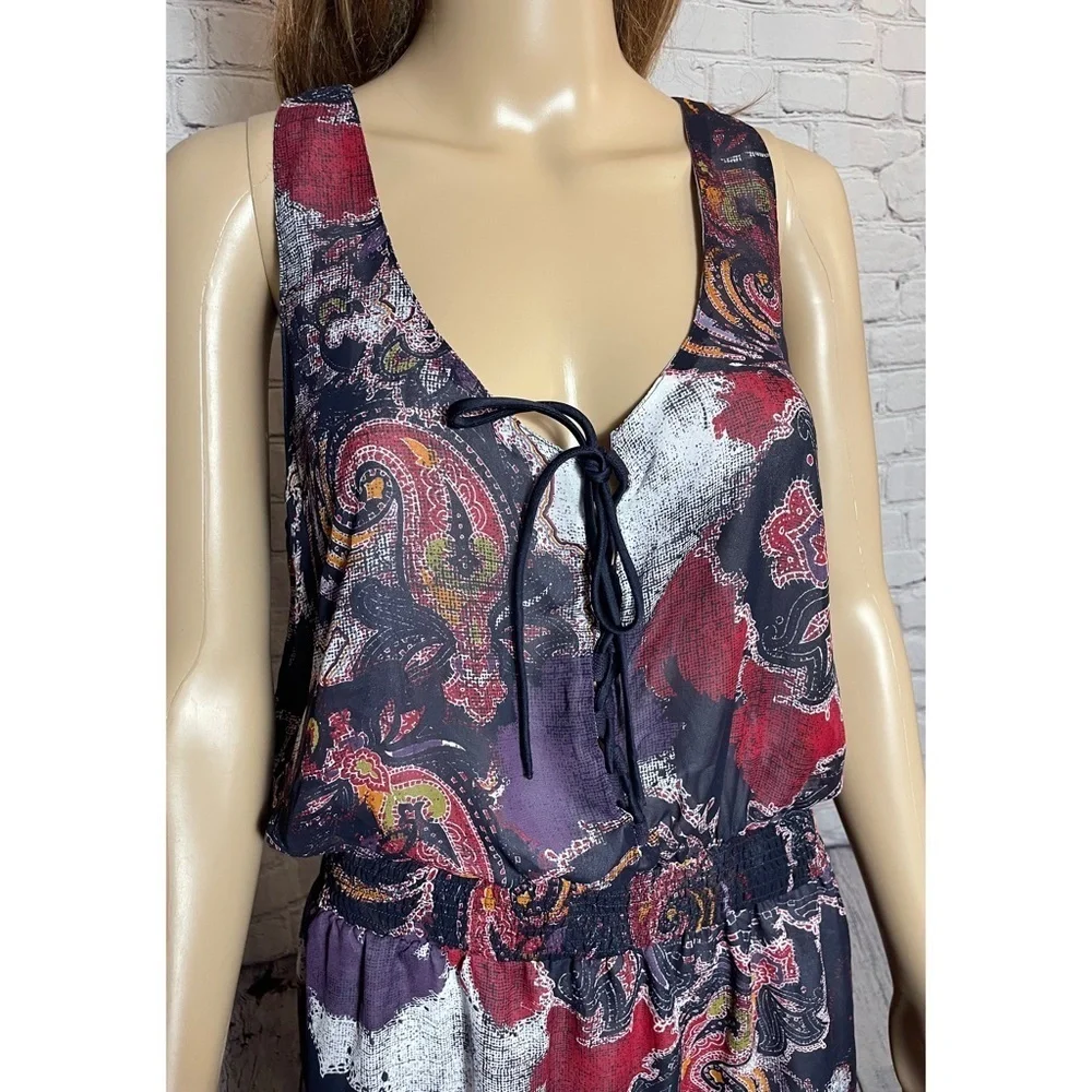 New Free People Falling For Georgette Sleeveless Mini Dress Size L